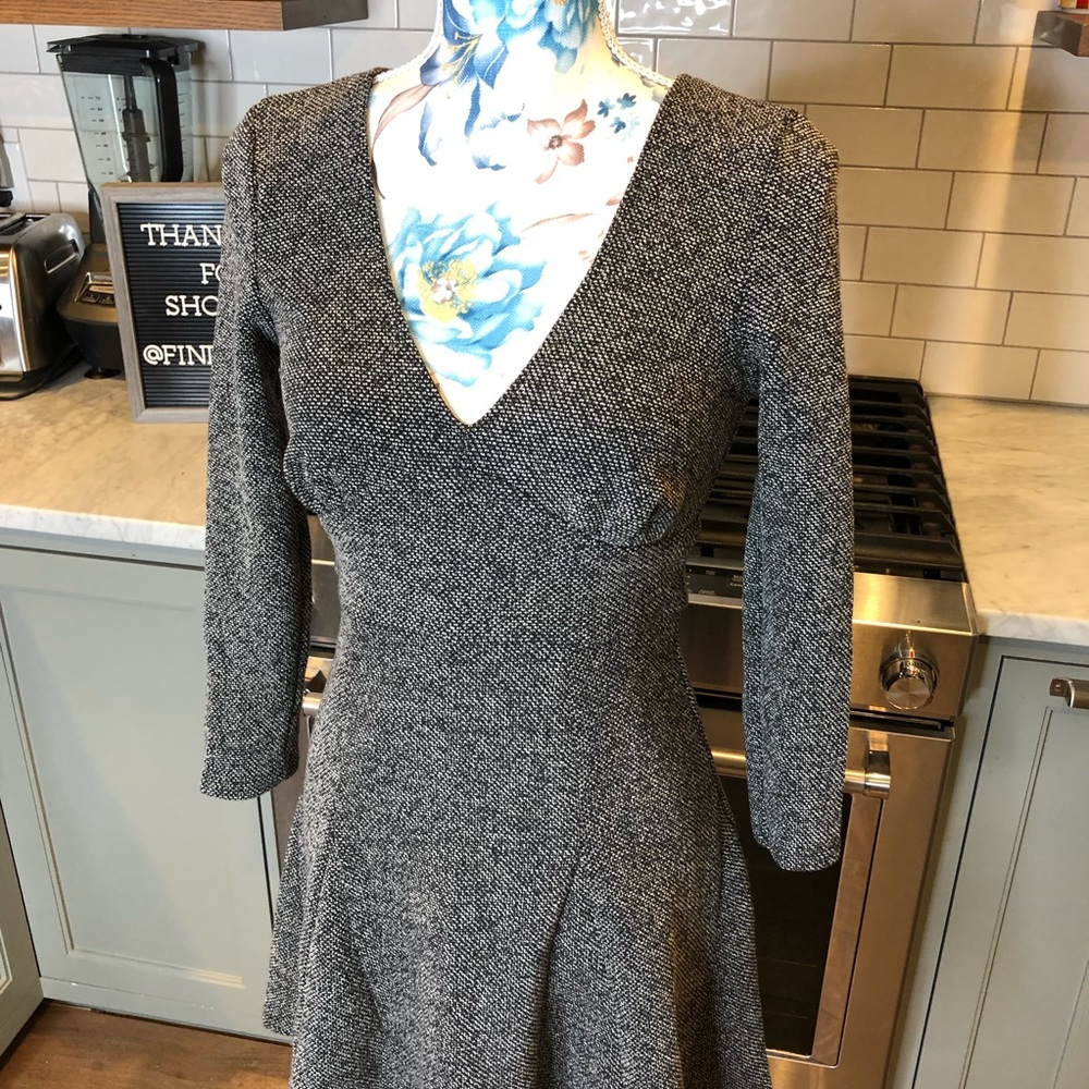 Free People | Fit and Flare Tweed Skater Dress - Picture 2 of 7
